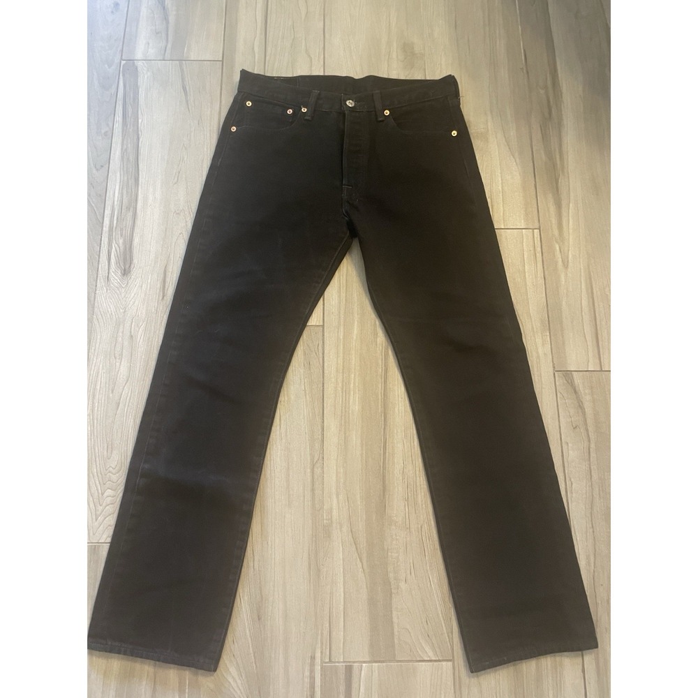 Levi's 501 Original Fit Men's Button Fly Jeans Black 33x32 Great Condition